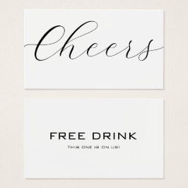 De collectieve Ticket van de Drink van Voucher van Visitekaartje