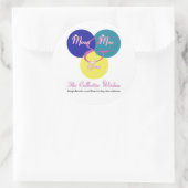 De Collectieve Wijsheid Logo Ronde Sticker (Tas)