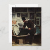 De "Collector of Engravings", c.1860-62 Briefkaart (Voorkant / Achterkant)