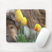 De Collie en de Tulpen Muismat (Met muis)