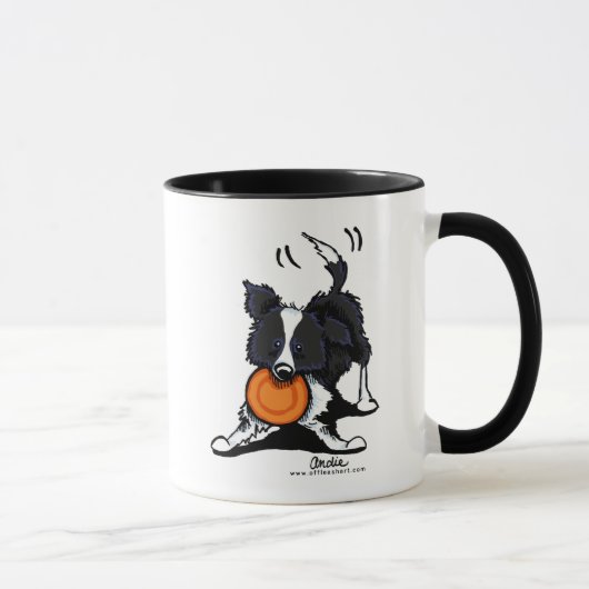 De Collie van de grens bij Spel Mok (Rechts)