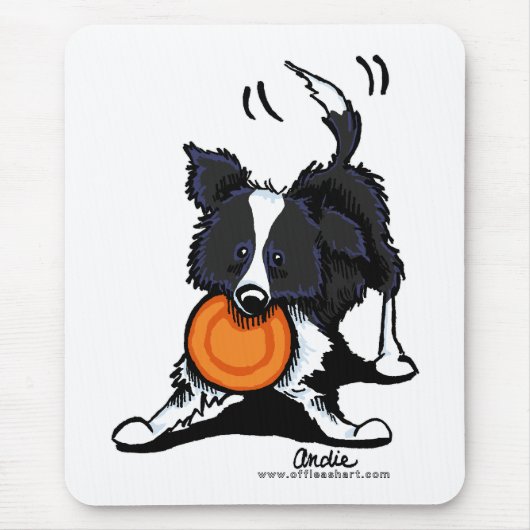 De Collie van de grens bij Spel Muismat (Voorkant)