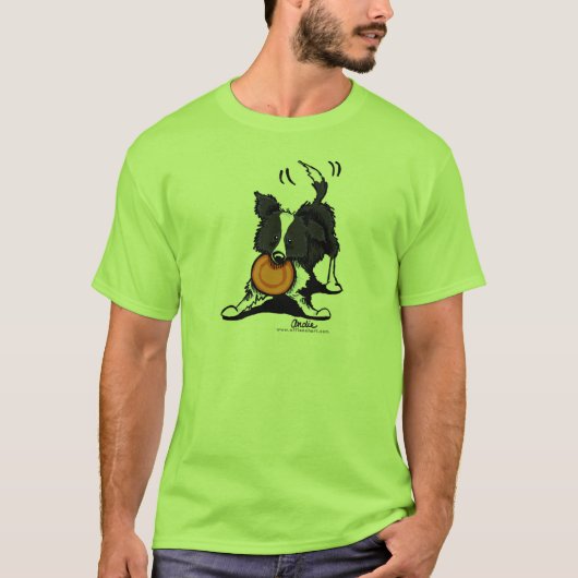De Collie van de grens bij Spel T-shirt (Voorkant)