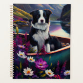 De Collie van de grens op een Paddle: Een Schilder Planner (Voorkant)