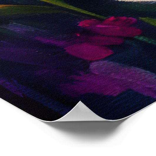 De Collie van de grens op een Paddle: Een Schilder Poster (Hoek)