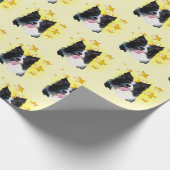 De Collie van de Kleur van Tri is een Ster Cadeaupapier (Hoek)