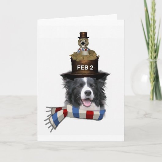 De Collie van Dogs~Original Notecard~Border van Kaart (Voorkant)