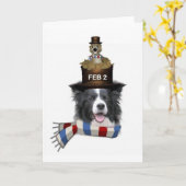 De Collie van Dogs~Original Notecard~Border van Kaart (Gele Bloem)