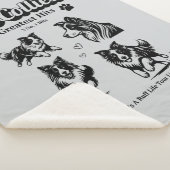 De Collies houden van honden collies album Sherpa  Deken (3/4)