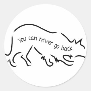 De Collies van de grens - u kunt nooit terug Ronde Sticker
