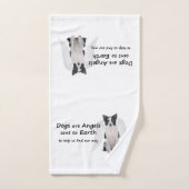 De Collies van de grens zijn Angels Handhanddoek Handdoek (Handdoek)