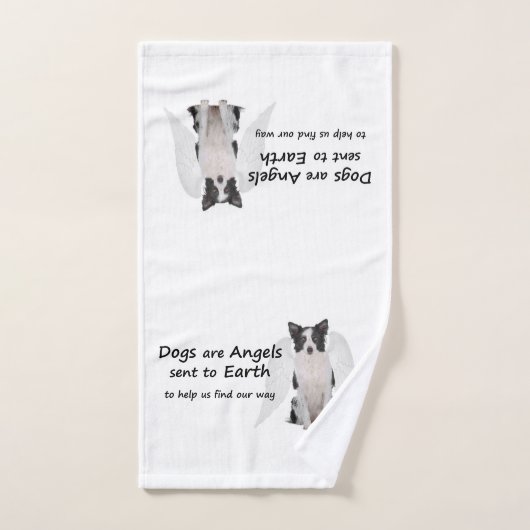 De Collies van de grens zijn Angels Handhanddoek Handdoek (Handdoek)