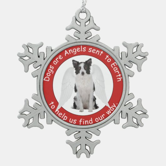 De Collies van de grens zijn Angels Ornament (Voorkant)