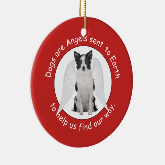 De Collies van de grens zijn Angels Ornament (Rechts)