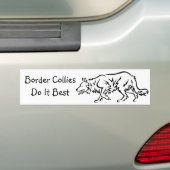 De Collies van de grensDoe het best Bumpersticker (Op auto)