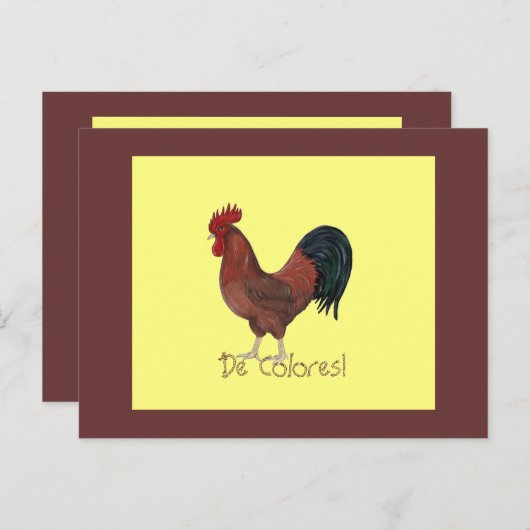 DE Colores! Briefkaart (Voorkant / Achterkant)