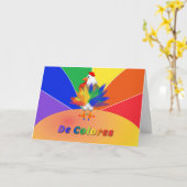 De Colores Haan Tail Note Kaart voor Palanca (Gele Bloem)