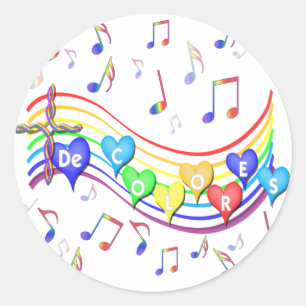 De Colores Music Personeel Ronde Sticker