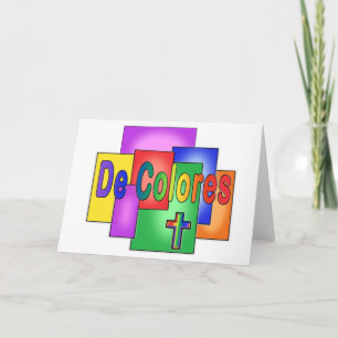 De Colores Rainbow Glas in lood Kaart