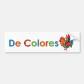 De Colores Rooster Gallo Bumpersticker (Voorkant)