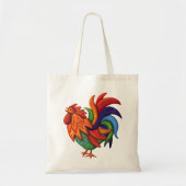 De Colores Rooster Gallo Canvas tas (Voorkant)