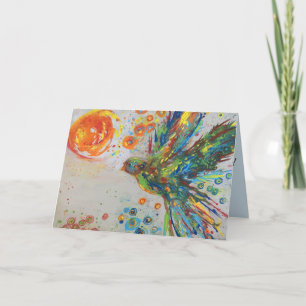 De "Colors of Peace II Birthday Kaarten" Kaart