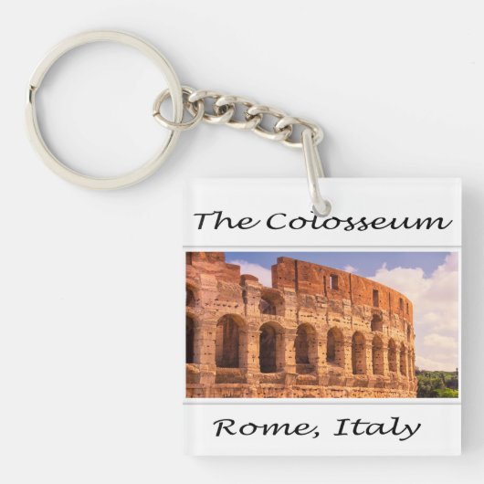 De Colosseum Rome, Italië Sleutelhanger (Voorkant)