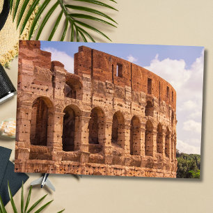 De Colosseum Rome, Italië Wenskaart Kaart