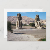 De Colossi van Memnon, beelden van Amenhotep Briefkaart (Voorkant / Achterkant)