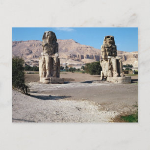 De Colossi van Memnon, beelden van Amenhotep Briefkaart