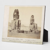 De Colossi van Memnon, beelden van Amenhotep III, Fotoplaat (Zijkant)