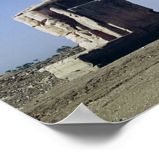 De Colossi van Memnon, beelden van Amenhotep Poster (Hoek)