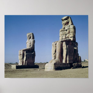 De Colossi van Memnon, beelden van Amenhotep Poster