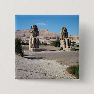 De Colossi van Memnon, beelden van Amenhotep Vierkante Button 5,1 Cm