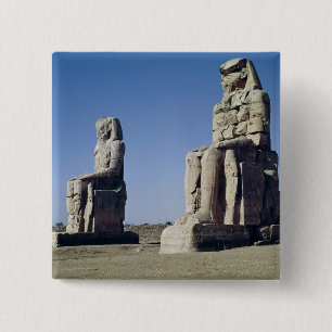 De Colossi van Memnon, beelden van Amenhotep Vierkante Button 5,1 Cm