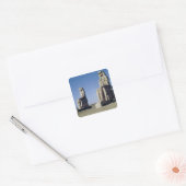 De Colossi van Memnon, beelden van Amenhotep Vierkante Sticker (Envelop)