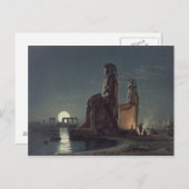 De Colossi van Memnon, Thebes, een van de 24 illus Briefkaart (Voorkant / Achterkant)