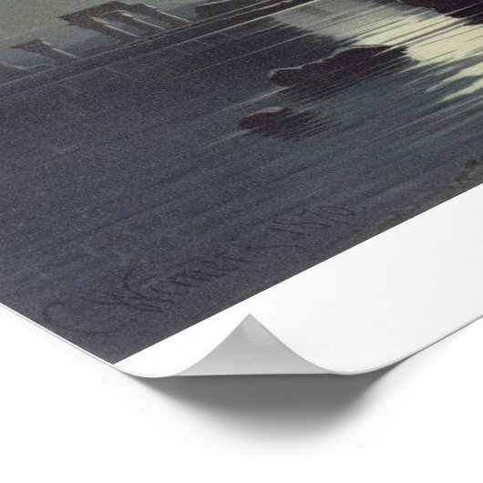 De Colossi van Memnon, Thebes, een van de 24 illus Poster (Hoek)