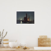 De Colossi van Memnon, Thebes, een van de 24 illus Poster (Keuken)