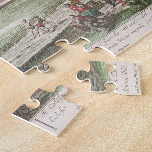 De Colossus van Rhodos, tweede wereldwonder Legpuzzel (Zijkant)