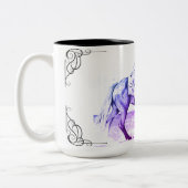 De Colt Starter (paarse) Tweekleurige Koffiemok (Links)