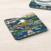 De Columbia River Gorge vieren Bier Onderzetter (Linkerzijde)