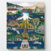 De Columbia River Gorge vieren Fotoplaat (Voorkant)