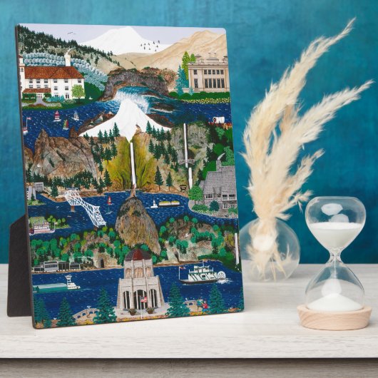 De Columbia River Gorge vieren Fotoplaat (Zijkant)