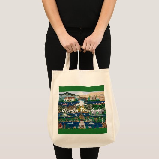 De Columbia River Gorge vieren Grote Tote Bag (Voorkant (product))