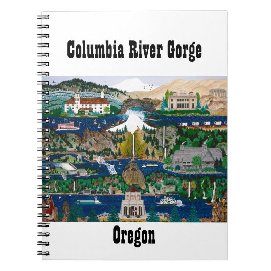 De Columbia River Gorge vieren Notitieboek (Voorkant)