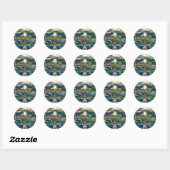 De Columbia River Gorge vieren Ronde Sticker (Vel)