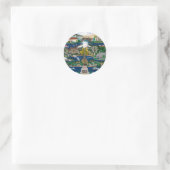 De Columbia River Gorge vieren Ronde Sticker (Tas)