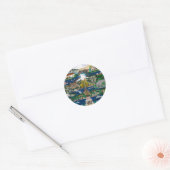 De Columbia River Gorge vieren Ronde Sticker (Envelop)