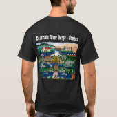 De Columbia River Gorge vieren T-shirt (Achterkant)